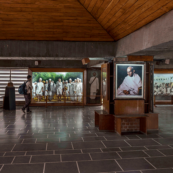 Gandhi through Artefacts and Institutions